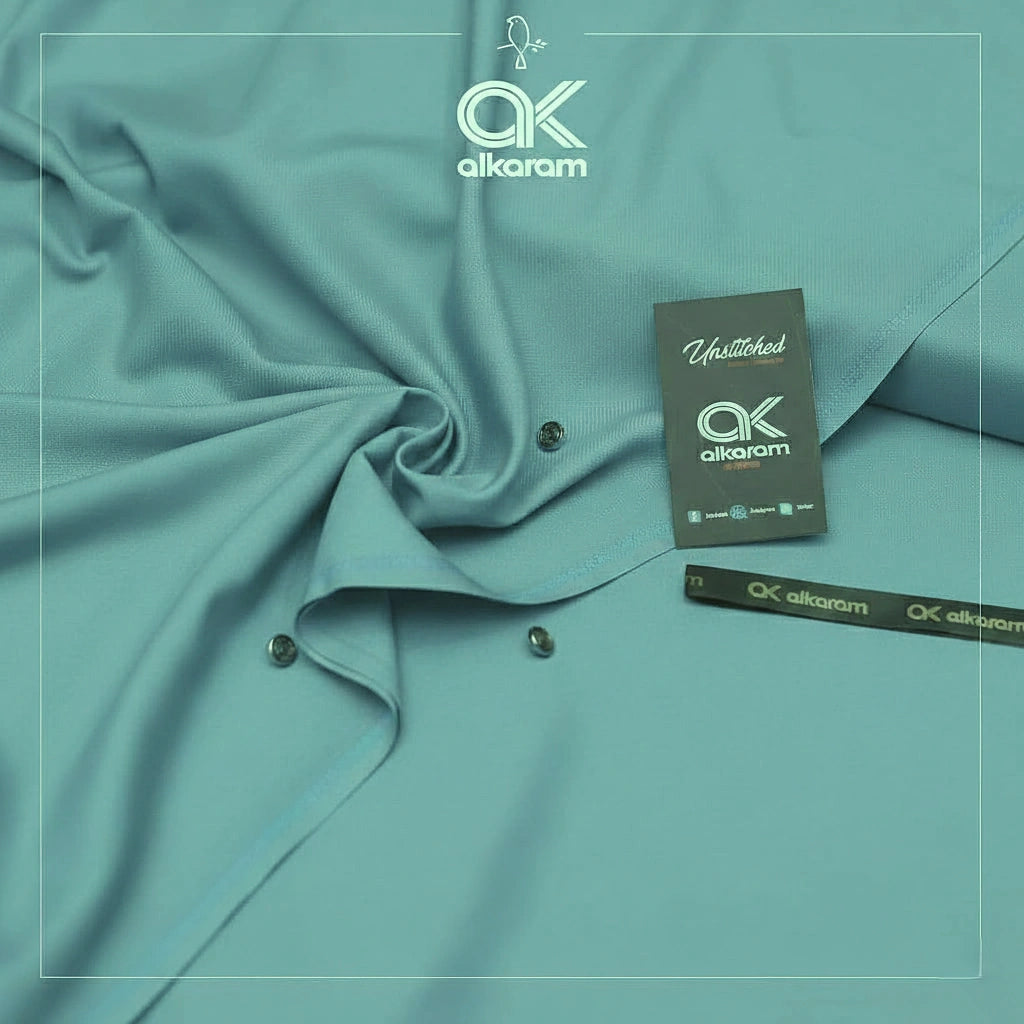 Al-Karam Classic Wash & Wear – Unstitched 4 Meter Men’s Suit