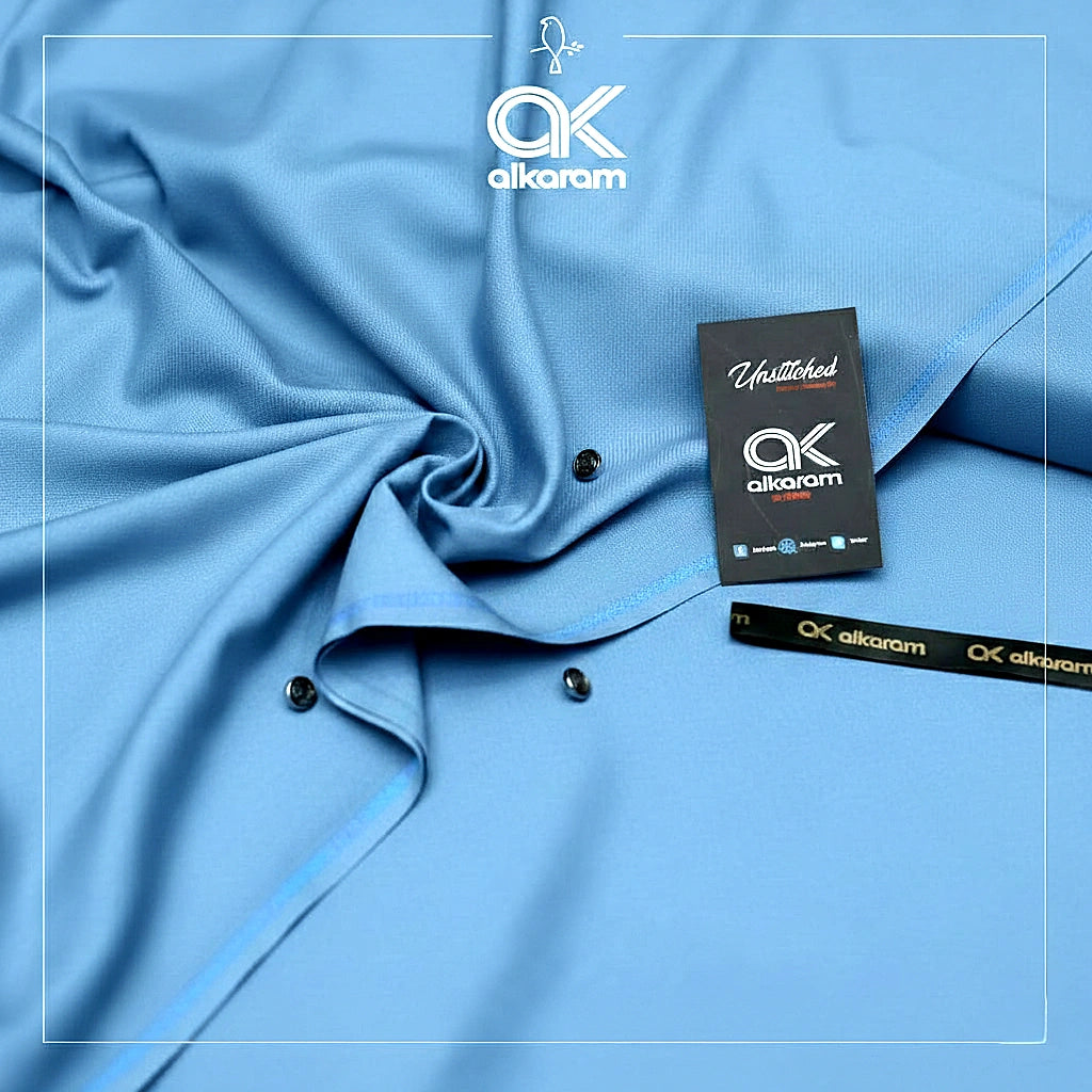 Al-Karam Classic Wash & Wear – Unstitched 4 Meter Men’s Suit