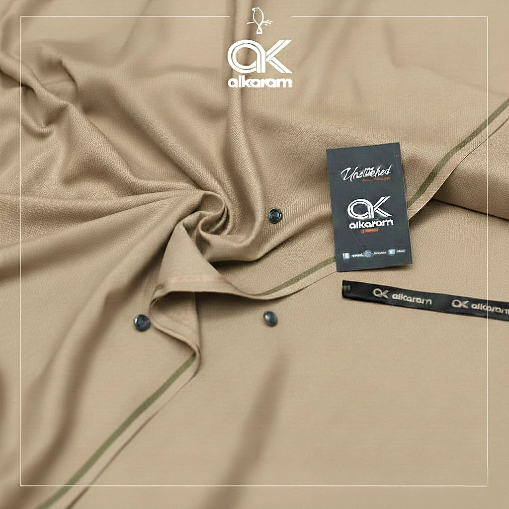 Al-Karam Classic Wash & Wear – Unstitched 4 Meter Men’s Suit