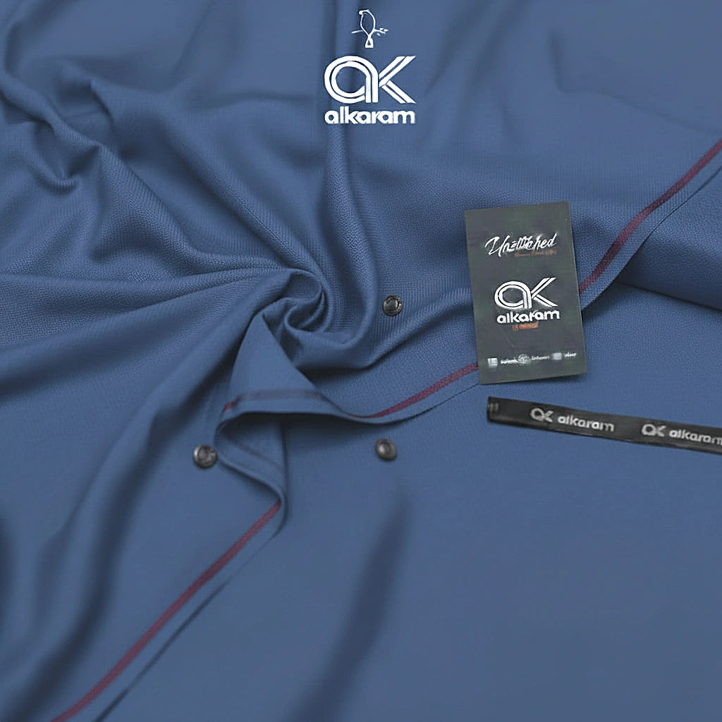 Al-Karam Classic Wash & Wear – Unstitched 4 Meter Men’s Suit